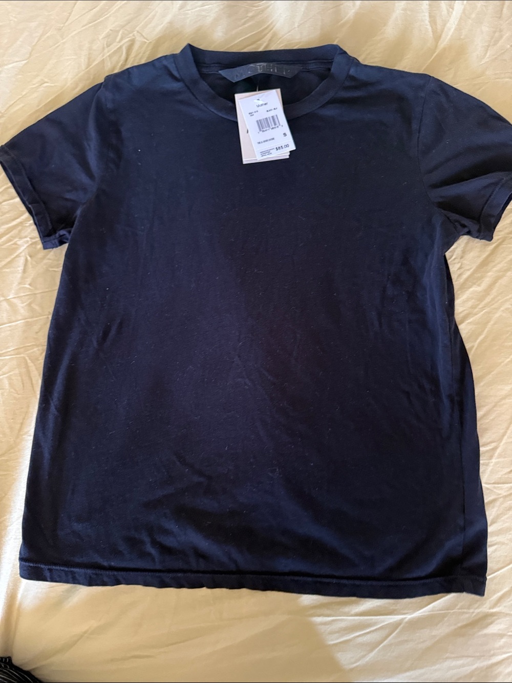 NWT MOTHER The Lil Goodie Goodie T Shirt Black Small